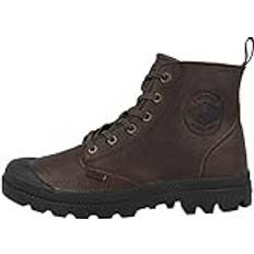 Unisexe Bottines en Dentelle Palladium Pampa Zip Leather Essential - Brown