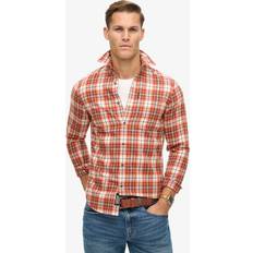 Superdry Shirts Superdry Organic Cotton Vintage Check Shirt - White