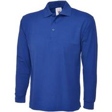 Blue - Unisex Polo Shirts Uneek Longsleeve Poloshirt - Royal