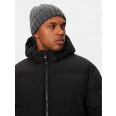 Tommy Hilfiger Cashmere Rib Knit Beanie - Dark Grey