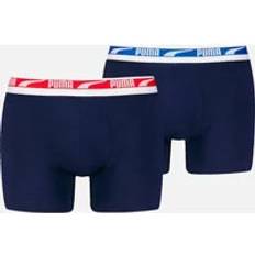 Puma Blåa Kalsonger Puma Men Multi Logo Boxer - Marinblå