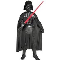 Star Wars Feestjurken Star Wars Deluxe Darth Vader-kostuum voor jongens Zwart