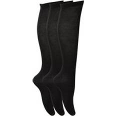 Girls Knee High School Socks - Black
