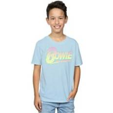 David Bowie Neon Logo T-Shirt - Baby Blue