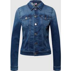 Herr Ytterkläder Tommy Jeans Pure Cotton Slim Fit Denim Jacket - Blå