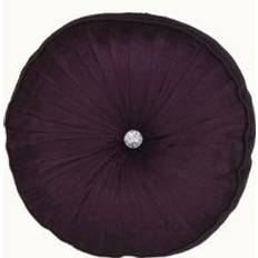 Silk Scatter Cushions Rapport Home Diamond Round Polyester 43 x 43 cm - Aubergine Cushion Cover Purple (43x)