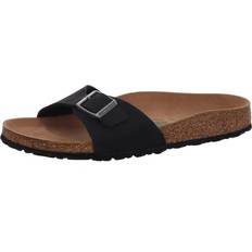 Birkenstock Madrid Vegan Birko-Flor Nubuck Narrow Fit - Black