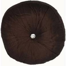Silk Cushion Covers Rapport Home Diamond Round Polyester 43 x 43 cm - Chocolate Cushion Cover Brown (43x)