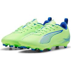 Barnesko Puma Ultra 5 Play FG/AG Football Boots - Fizzy Apple/Blå