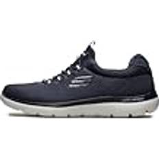 Skechers Blåa - Herr Skor Skechers Summits Herr Sneaker Low-Top - Navy Mesh Trim