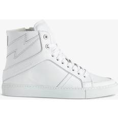 Zadig & Voltaire High Flash Lace-Up Sneakers Blanc