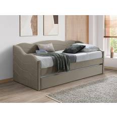 Beige Betten Lenvia Ausziehbett 2 x 90 x 190 cm - Beige