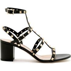 41 ⅓ Sandales à talons Valentino Garavani Rockstud Leather Sandals - Black