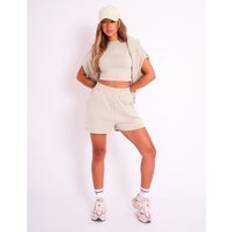 Public Desire Sweat Shorts - Stone