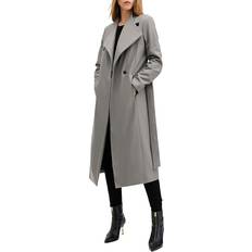 Wool Coats AllSaints Riley Wool Blend Coat - Ultimate Grey