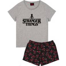 Grey Pyjamas Stranger Things Short Sleeve Short Leg Pyjama Set - Grey