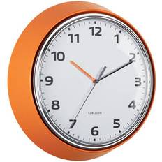 Orange Horloges murales Karlsson Analogique Modern Retro 7 x 34 cm Horloge murale