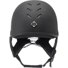 Riding Helmets Charles Owen JS1 PRO Jockey Skull Black: