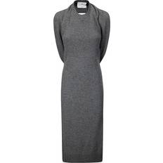 Abendkleider Courreges Lamull Midi Kjole Multi-Styling - Gray