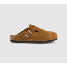 Birkenstock Boston Clogs - Mink Suede Brown