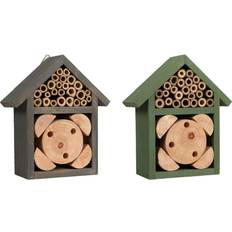 Koopman Wooden Insect Bee House Set of 2