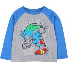 Sonic Long Sleeve T-Shirt - Blue/Heather Gray