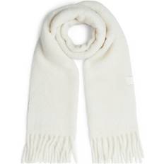 Tommy Hilfiger Women Scarfs Tommy Hilfiger Fluffy Wool Blend Scarf - Ancient White