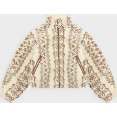 Blanco - Mujer Abrigos Isabel Marant Étoile Womens Mackensy Abstract-print Jacket 6 - Ecru Brown