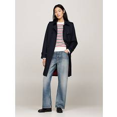 Tommy Hilfiger Dam Kappor & Rockar Tommy Hilfiger Dam Slim Fit TRENCH Trenchcoat - Ökenhimmel