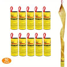 PVC Pest Control XYLFLY Effective Sticky Fly Trap Tape 10 Pcs