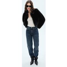 Clothing Mango Fur Effect Jacket - Black