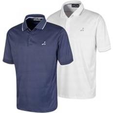 Twin Pack UV Protection Stretch Golf Polo Shirt - Navy