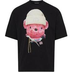 Acne Studios Women T-shirts Acne Studios Exford Face Teddy Bear T-Shirt - Black