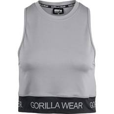 Grey Tank Tops Gorilla Wear Colby Crop-Top - Gris