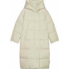 Marc O'Polo Relaxed Puffer Down Coat In Wrap Look - Stony Sand