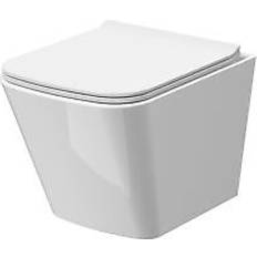 Balterley Rimless Wall Hung Square Toilet Pan & Soft Close Seat 325mm x 350mm x 480mm