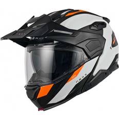 Bruna - Integralhjälmar Motorcykelhjälmar Nexx Fällbar Hjälm - Vit/Orange