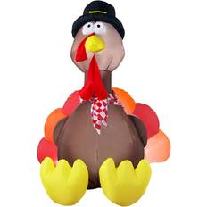 Party Decorations Gemmy 6Ft Airblown Inflatable Thanksgiving Turkey By Gemmy Industries 6 ft Michaels Multicolor (6 ft)