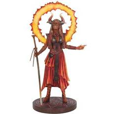 Orange Figurines Fire Elemental Sorceress - Orange Figurine