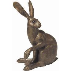 Frith Sculpture Hattie Hare Cold Cast Bronze Ornament - H20 cm Figurine