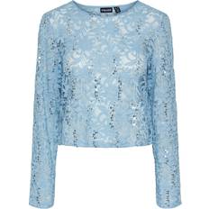 Pieces Pcroxy Bluse - Hellblau