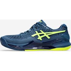 Hombre Zapatillas deportivas para raqueta Asics Gel-Resolution 9 Clay Sandplatzschuh - Blau