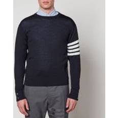 Thom Browne Striped Virgin Wool Jumper - Blue