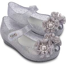 Multicolored Ballerina Shoes Children's Shoes Mini Melissa Girls' Ultragirl Springtime Mary Janes - Clear Glitter/Gray