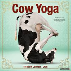 Office Supplies Willow Creek Press Cow Yoga 2025 Wall Calendar 12" x 12"