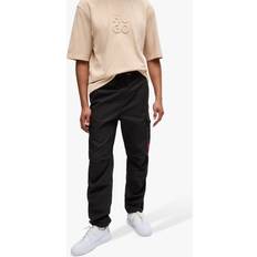 HUGO Regular-Fit Cargo Trousers - Sort