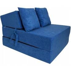 Skummadrasser Faltbare Gästematratze 200 x 70 x 15 cm - Blau Schaumstoffmatratze