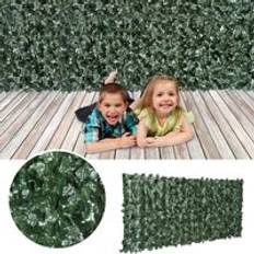 OutSunny Enclosures OutSunny Artificial Leaf Hedge Screen 2.4M x 1M - Dark Green