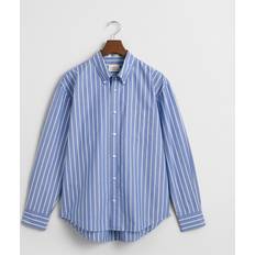 Gant Unisex Shirts Gant Hemd Relaxed Fit - Blau/Weiß