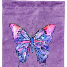 Garden & Outdoor Environment Caroline's Treasures 8860CHF 28 x 40 In. Butterfly on Purple Flag Canvas